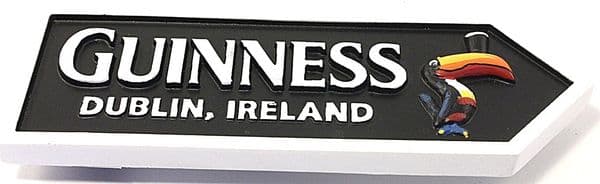 Guinness Toucan Roadsign 3D resin fridge magnet    (sg 5019)