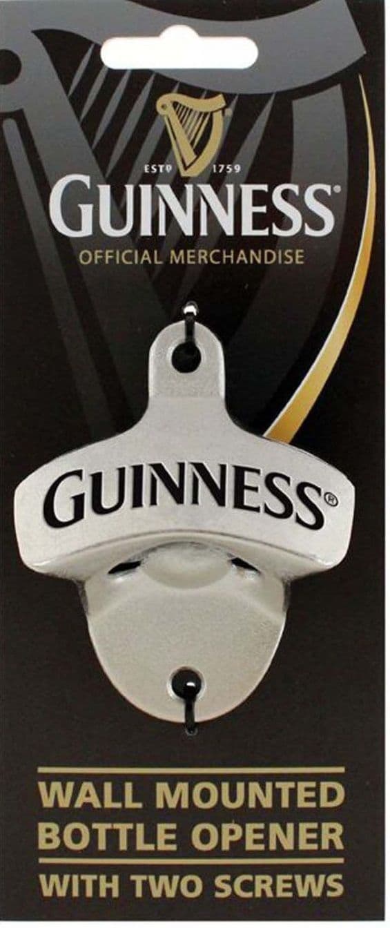 Guinness Wall Mounted 3d Bottle Opener