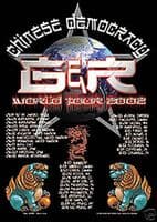 Guns n' Roses 2002 Chinese Democracy (Lions) Tour Poster Metal Sign
