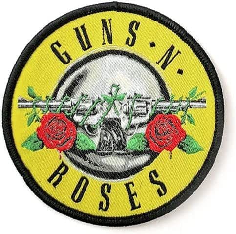 Guns N Roses Bullet Logo sew-on patch 75mm diameter (ro)