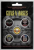 Guns N' Roses Classic Images  pack of 5 button badges (rz)