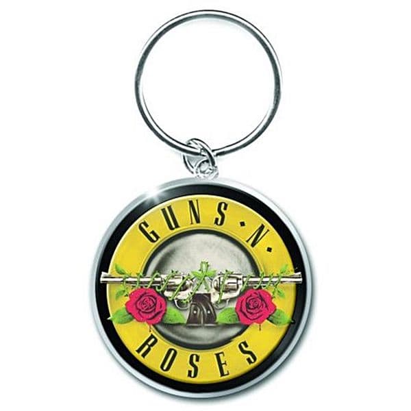 Guns N Roses Round heavyweight metal keyring   (ro)