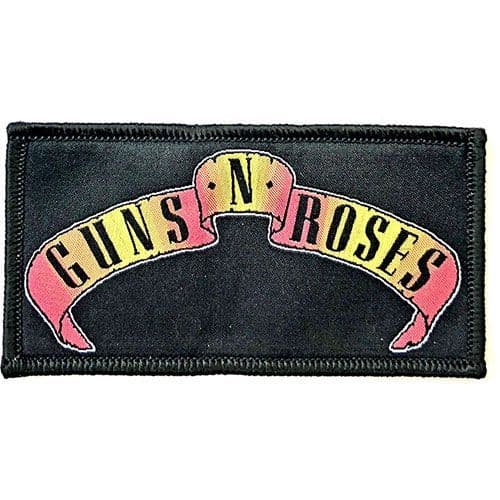 Guns N' Roses Scroll Ribbon Logo sew-on patch 100mm x 55mm (ro)