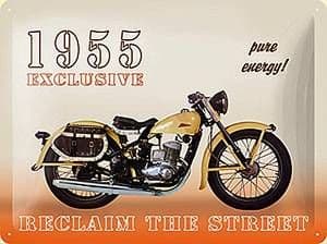 Harley 1955 Exclusive large embossed metal sign