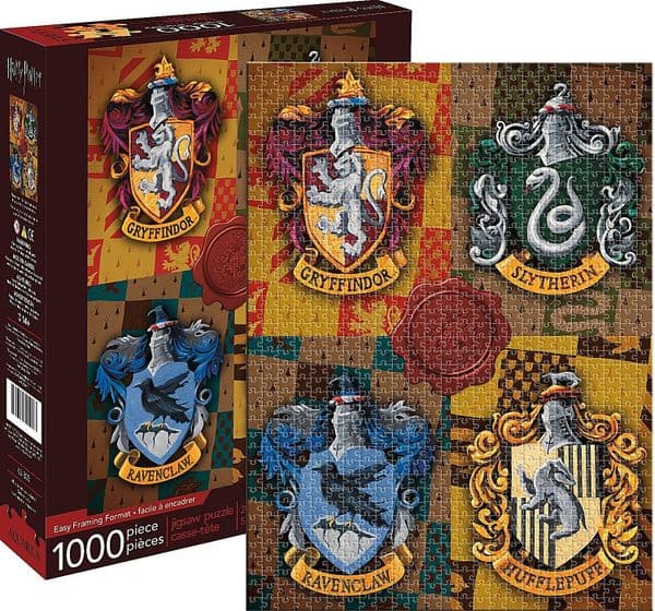 Harry Potter Crests 1000 piece jigsaw puzzle 690mm x 510mm (nm 65303)