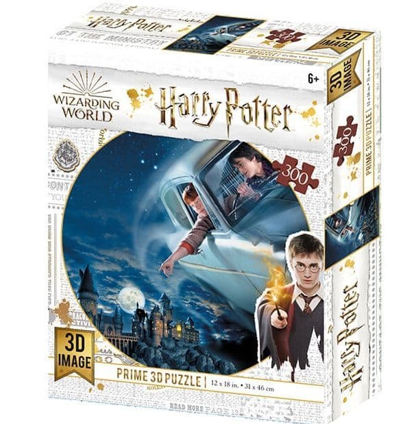 Harry Potter Ford Anglia Over Hogwarts 300 Piece 3D-Look jigsaw puzzle (kc) (HP33011)