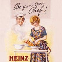 Heinz ''Be Your Own Chef'' drinks mat / coaster (hb) REDUCED!!