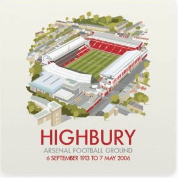Highbury cork backed drinks coaster  (se)