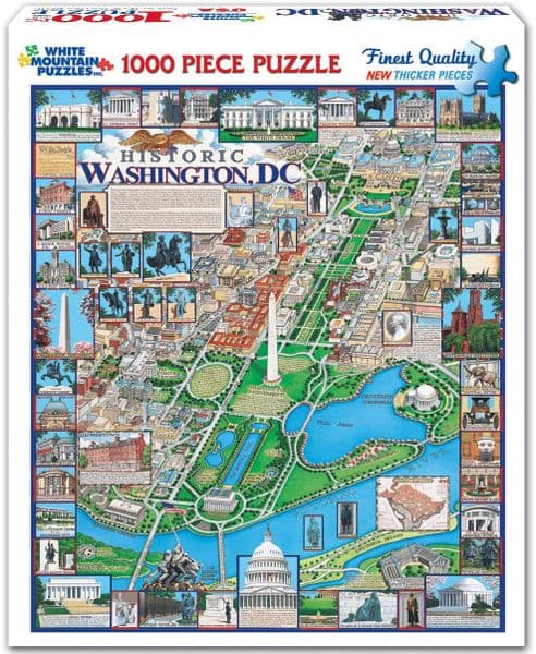 Historic Washington DC 1000 piece jigsaw puzzle 760mm x 610mm