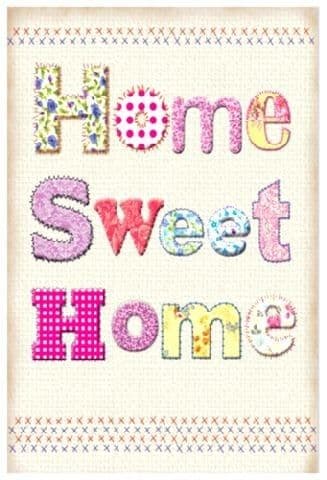Home Sweet Home Steel Sign 400mm x 300mm (og)