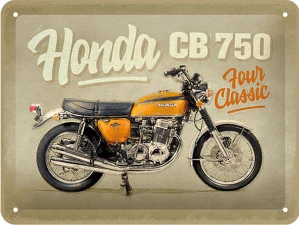 Honda CB 750 Four Classic small metal sign 200mm x 150mm (na)