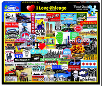 I Love Chicago 1000 Piece Jigsaw Puzzle 760mm x 610mm  (wmp)