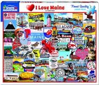 I Love Maine 1000 piece jigsaw puzzle  by White Mountain760mm x 610mm (wmp)