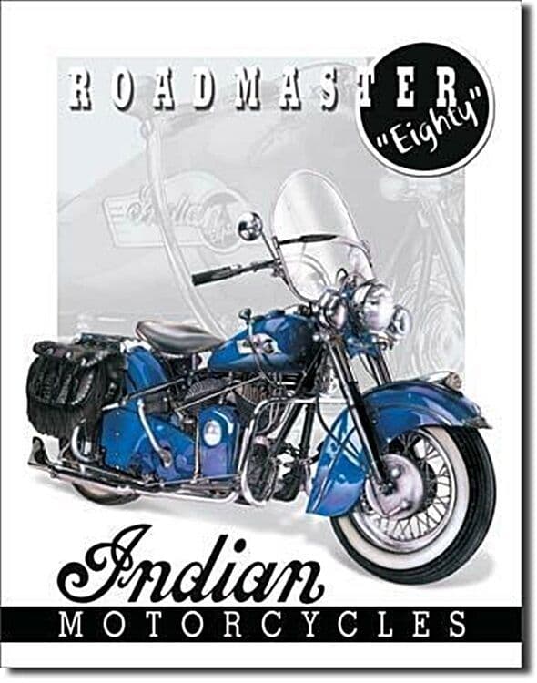 Indian Roadmaster 80 Metal Sign 420mm x 300mm (de)