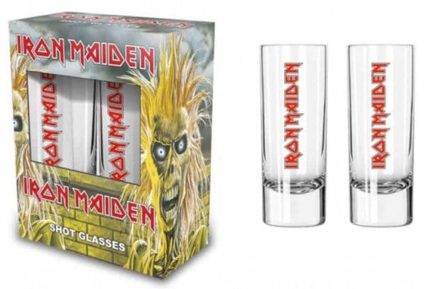 Iron Maiden 1st Album Set of Two Shot Glasses (rz)