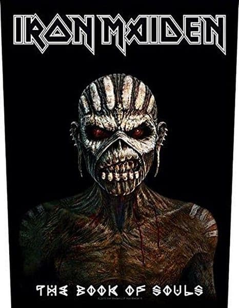 Iron Maiden Book of Souls  jumbo sized sew-on cloth backpatch   (rz)
