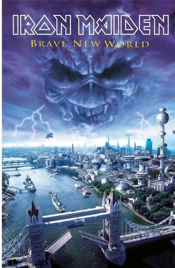 Iron Maiden Brave New World large fabric poster / flag 1100mm x 750mm