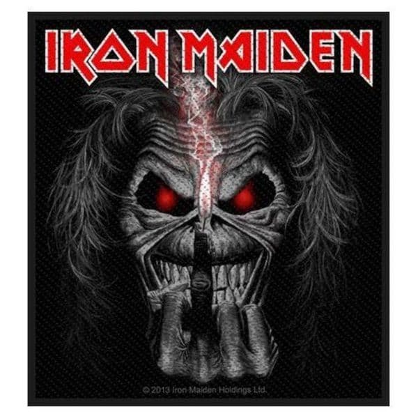 Iron Maiden Eddie Candle Finger sew-on cloth patch 100mm x 90mm (rz)