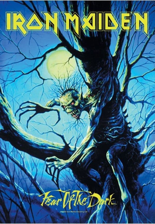 Iron Maiden Fear Of The Dark large fabric poster / flag 1100mm x 750mm (hr)