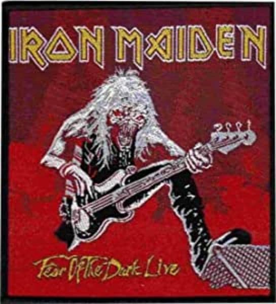 Iron Maiden Fear Of The Dark Live sew-on cloth patch 115mm x 100mm  (rz)