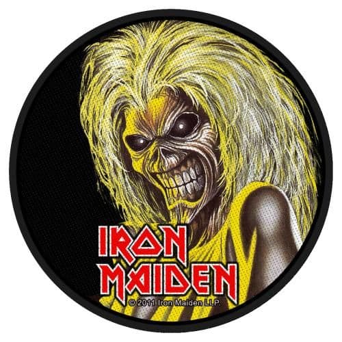 Iron Maiden Killers Head 90mm round sew-on cloth patch (rz)