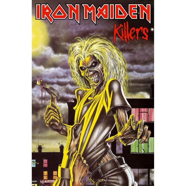 Iron Maiden Killers large fabric poster / flag 1100mm x 750mm (rz)