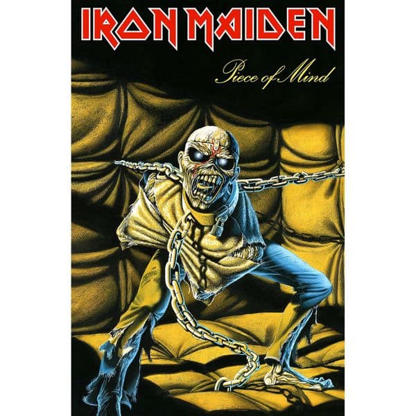 Iron Maiden Piece of Mind large fabric poster / flag 1100mm x 750mm (rz)