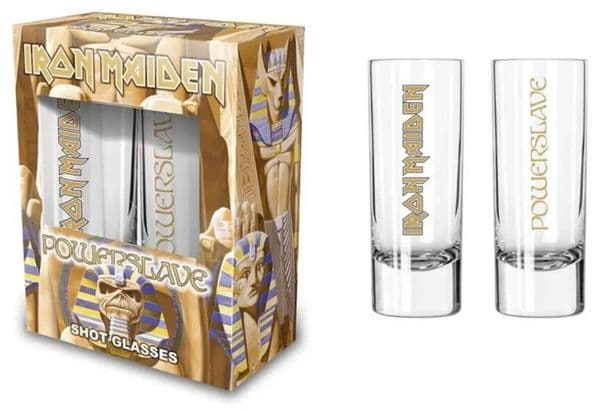 Iron Maiden Powerslave  Set of Two Shot Glasses (rz)