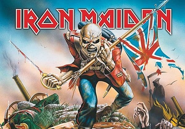 Iron Maiden The Trooper large fabric poster / flag 1100mm x 750mm