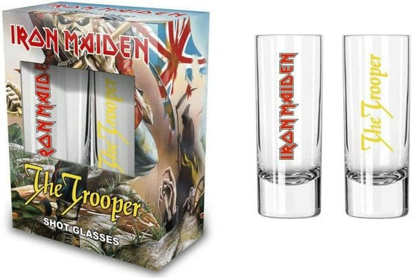 Iron Maiden The Trooper  Set of Two Shot Glasses (rz)