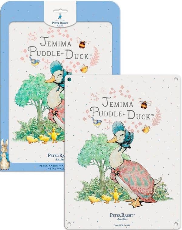Jemima Puddle-Duck by Beatrix Potter Licensed Steel Sign 200mm x 150mm 6283