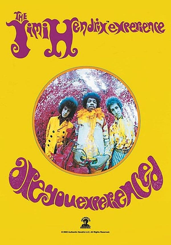 Jimi Hendrix Are You Experienced large fabric poster/ flag 1100mm x 750mm (hr)
