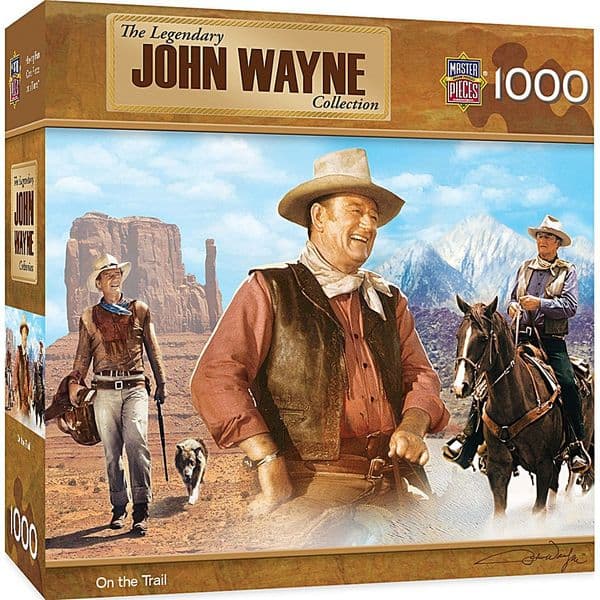 John Wayne On The Trail   1000 piece jigsaw puzzle 680mm x 490mm