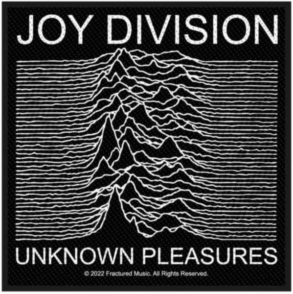 Joy Division Unknown Pleasures sew-on patch 100mm square