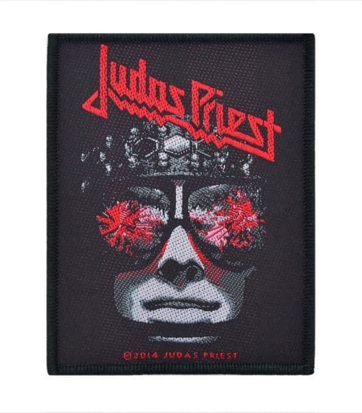 Judas Priest Hell Bent For Leather sew-on cloth patch 100mm x 80mm (rz)