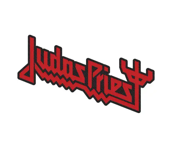 Judas Priest  logo shaped cut-out  sew-on patch  (rz)