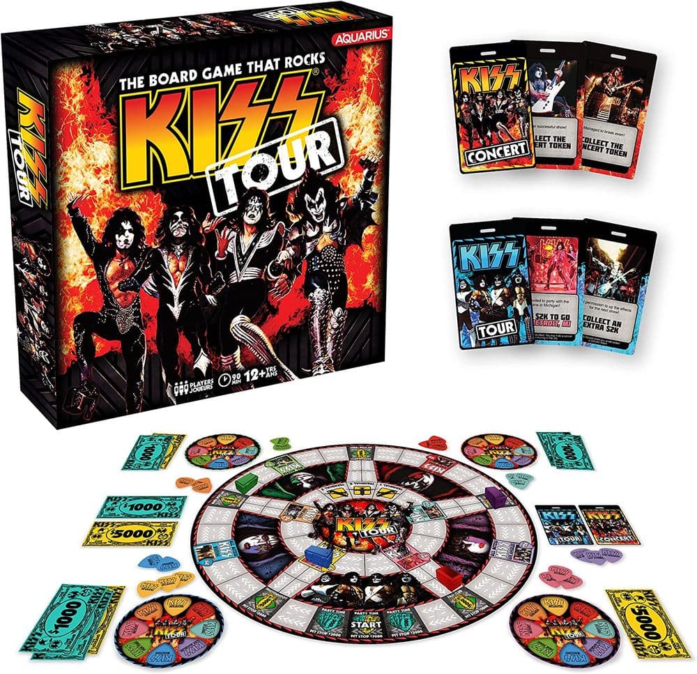 Kiss Band Tour Board Game That Rocks for 2 - 4 players