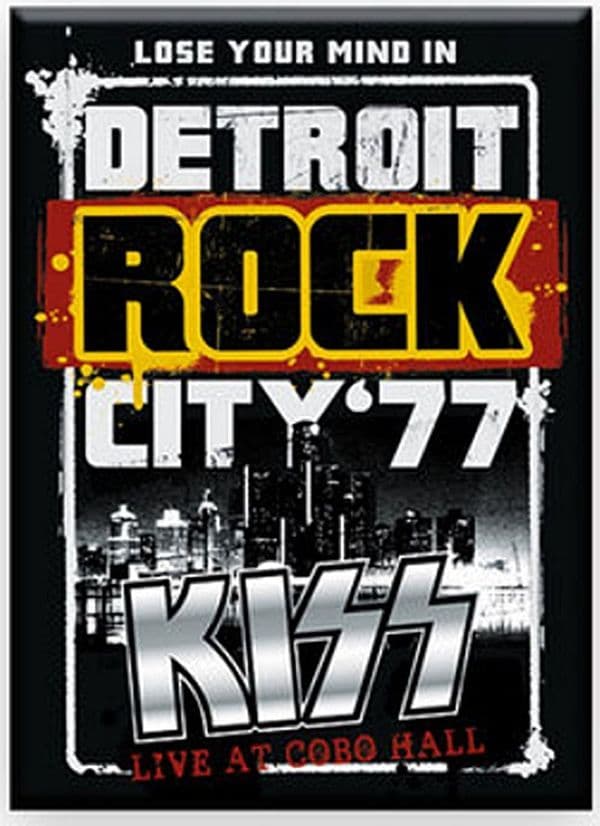 KISS Detroit Rock City '77 fridge magnet (nm)