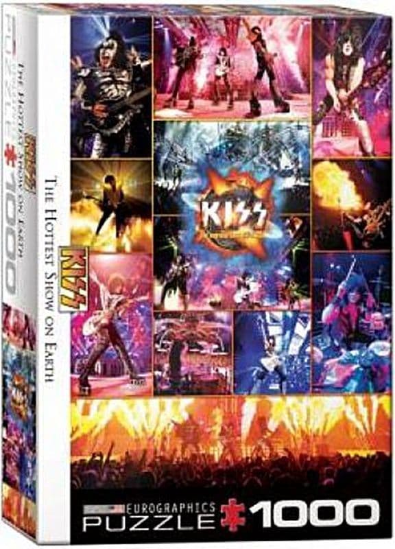 Kiss The Hottest Show On Earth 1000 piece jigsaw puzzle by Eurographics 680mm x 490mm