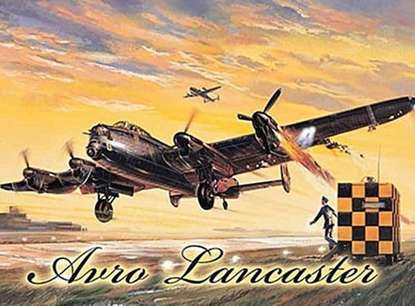 Lancaster Bomber small steel sign 200mm x 150mm (og)