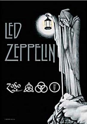 Led Zeppelin Stairway large fabric poster/ flag 1100mm x 700mm (hr)