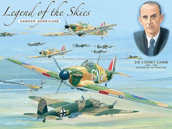 Legend Of The Skies Hawker Hurricane metal sign  200mm x 150mm (og)