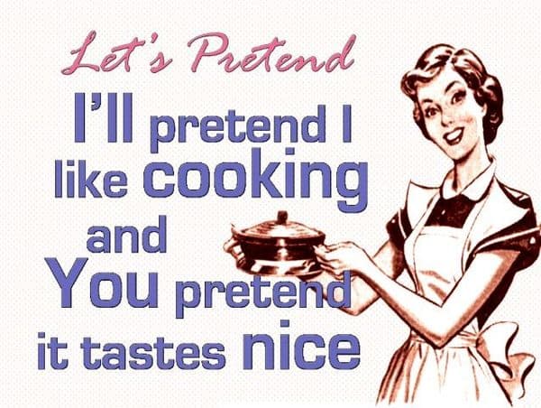 Let's Pretend.... steel sign 200mm x 150mm (og)