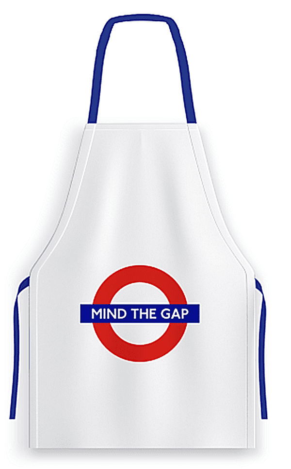 London Underground 100% Cotton Apron with 