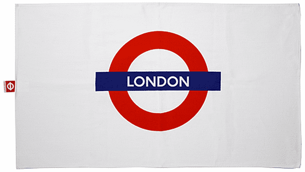 London Underground Cotton Tea Towel  with 