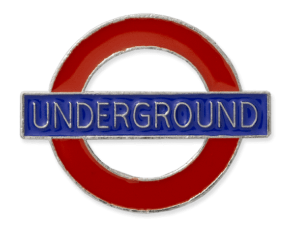 London Underground Sign Underground Metal Pin Badge GWC