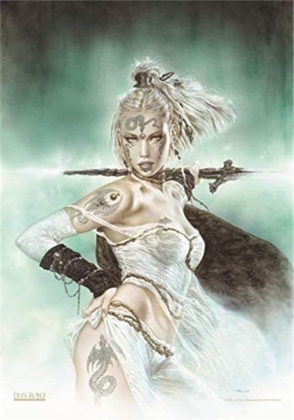Luis Royo Subversive Beauty - Girl with Sword Large Fabric Poster/Flag 1050mm x 750mm (hr)