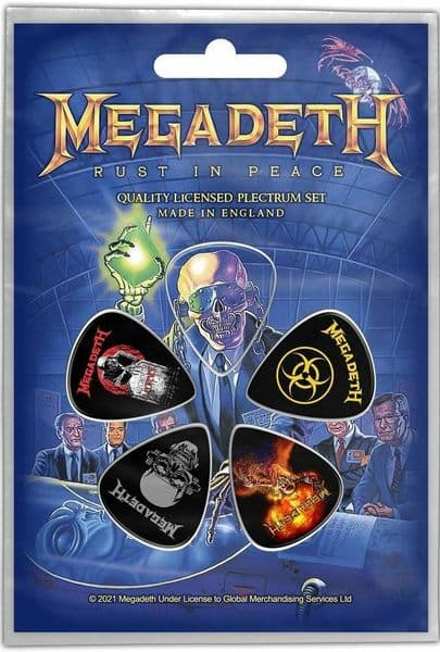 Megadeth Rust in Peace  5 Plectrum Pack