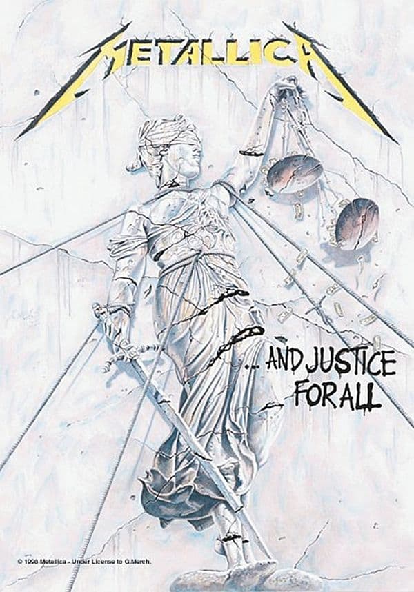 Metallica And Justice For All large fabric poster/ flag 1100mm x 750mm (hr)