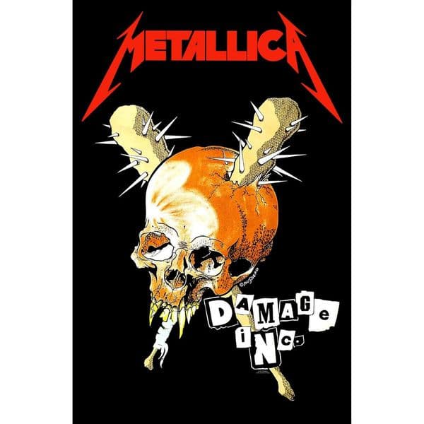 Metallica Damage Inc. large fabric poster / flag 1100mm x 750mm (rz)